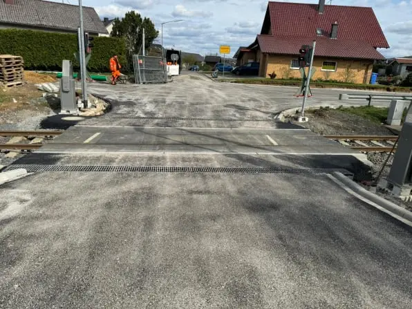 Hamm / Sieg Bahnübergang